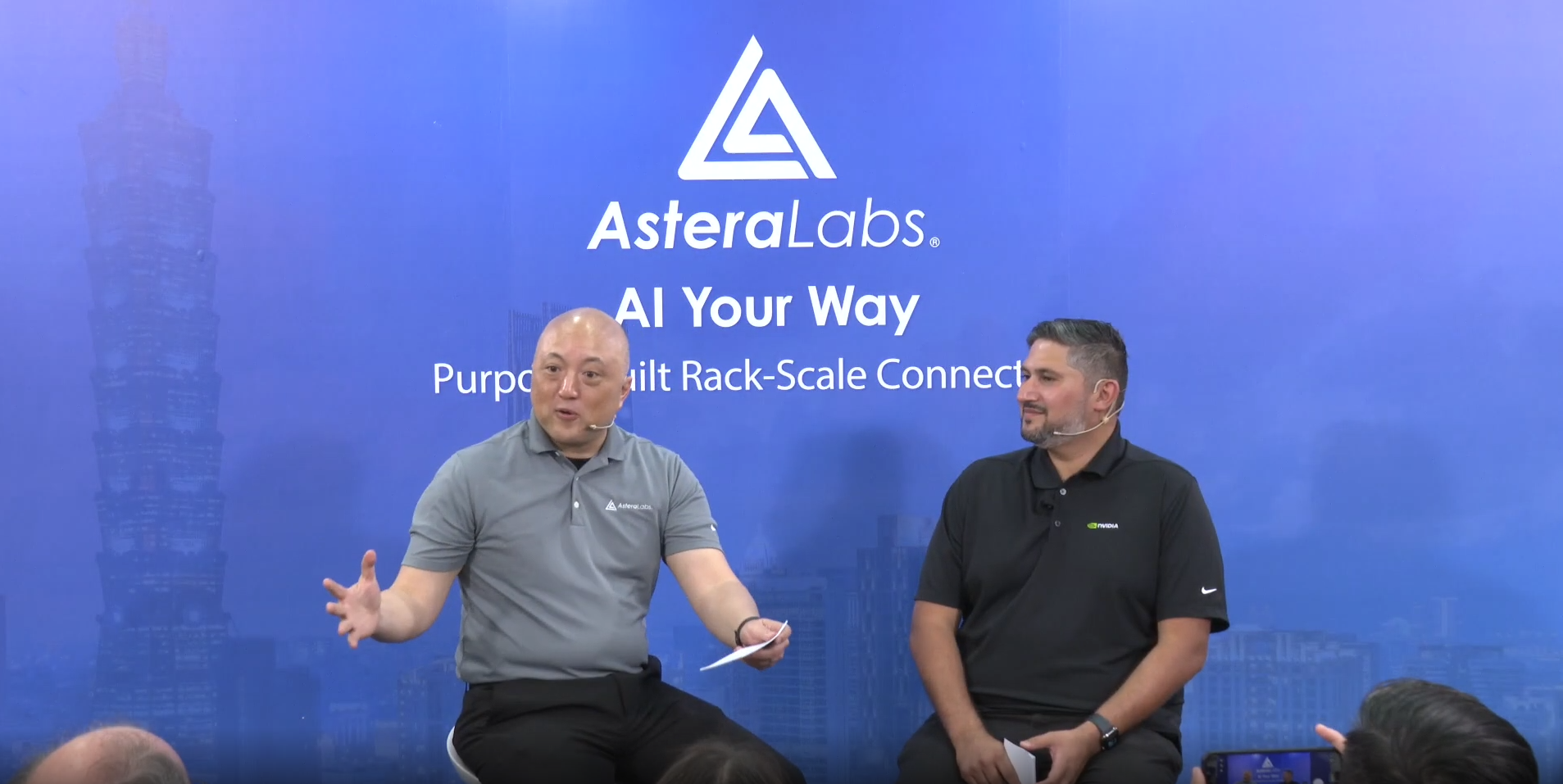 Thad Omura from Astera Labs and NVIDIA's Kishore Atreya talk NVLink Fusion at Computex 2026